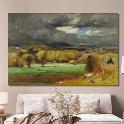 La Tempesta Imminente George Inness gin89 quadro stampato su tela