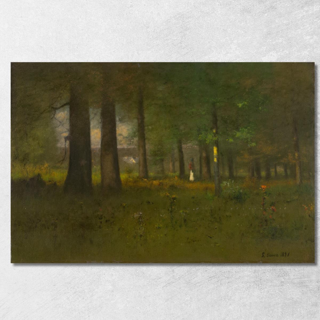 Il Margine Della Foresta George Inness gin90 quadro stampato su tela