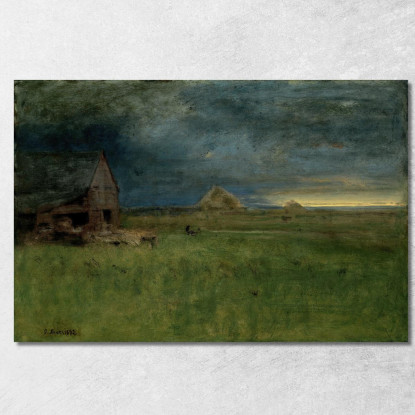 La Fattoria Solitaria Nantucket George Inness gin95 quadro stampato su tela