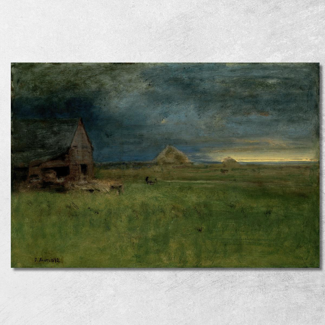 La Fattoria Solitaria Nantucket George Inness gin95 quadro stampato su tela