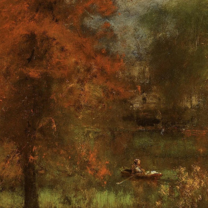 Lo Stagno Del Mulino George Inness gin96 quadro stampato su tela