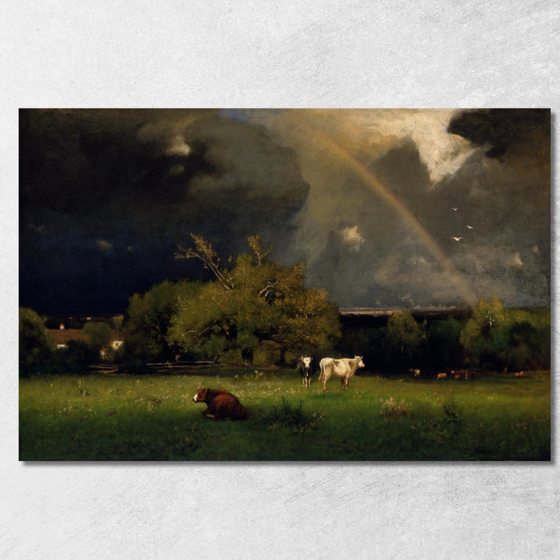 L'Arcobaleno George Inness gin99 quadro stampato su tela