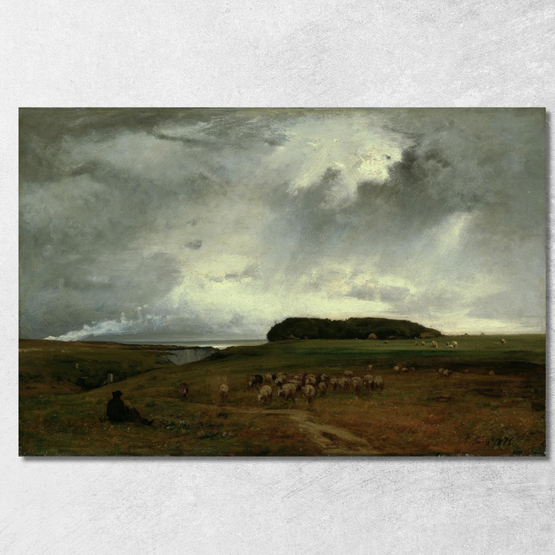 La Tempesta George Inness gin101 quadro stampato su tela