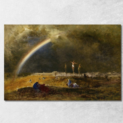 Il Trionfo Al Calvario George Inness gin102 quadro stampato su tela