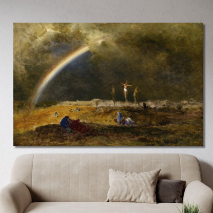 Il Trionfo Al Calvario George Inness gin102 quadro stampato su tela