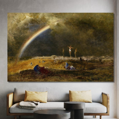 Il Trionfo Al Calvario George Inness gin102 quadro stampato su tela