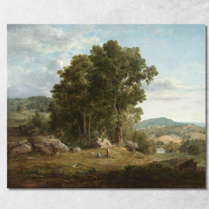 Il Taglialegna George Inness gin104 quadro stampato su tela