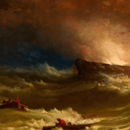 Tragedia In Mare George Inness gin105 quadro stampato su tela
