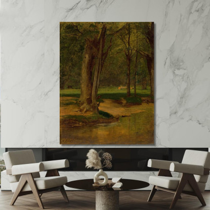 Ruscello Di Trote North Conway George Inness gin106 quadro stampato su tela