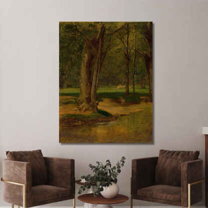 Ruscello Di Trote North Conway George Inness gin106 quadro stampato su tela