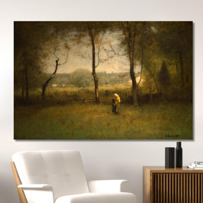 Raccoglitori Di Legna Un Pomeriggio Autunnale George Inness gin111 quadro stampato su tela