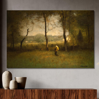 Raccoglitori Di Legna Un Pomeriggio Autunnale George Inness gin111 quadro stampato su tela