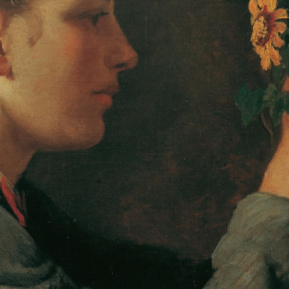 Agathe Thoma La Sorella Dell'Artista Hans Thoma hth4 quadro stampato su tela