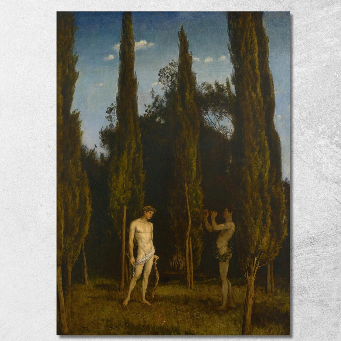Apollo E Marsia 2 Hans Thoma hth10 quadro stampato su tela