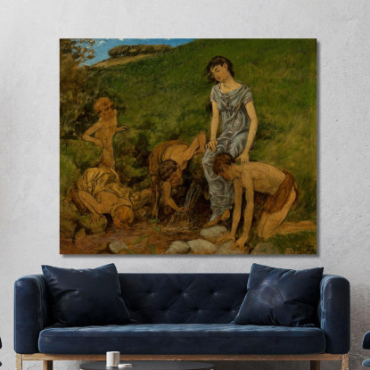 Alla Fonte Hans Thoma hth12 quadro stampato su tela