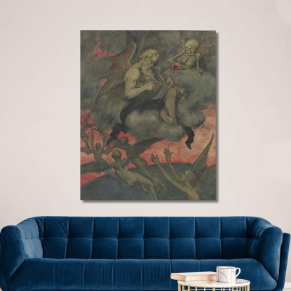 Chronos Affila La Falce Hans Thoma hth21 quadro stampato su tela