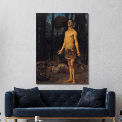 Daniele Nella Fossa Dei Leoni Hans Thoma hth25 quadro stampato su tela