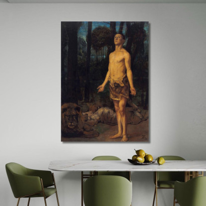 Daniele Nella Fossa Dei Leoni Hans Thoma hth25 quadro stampato su tela