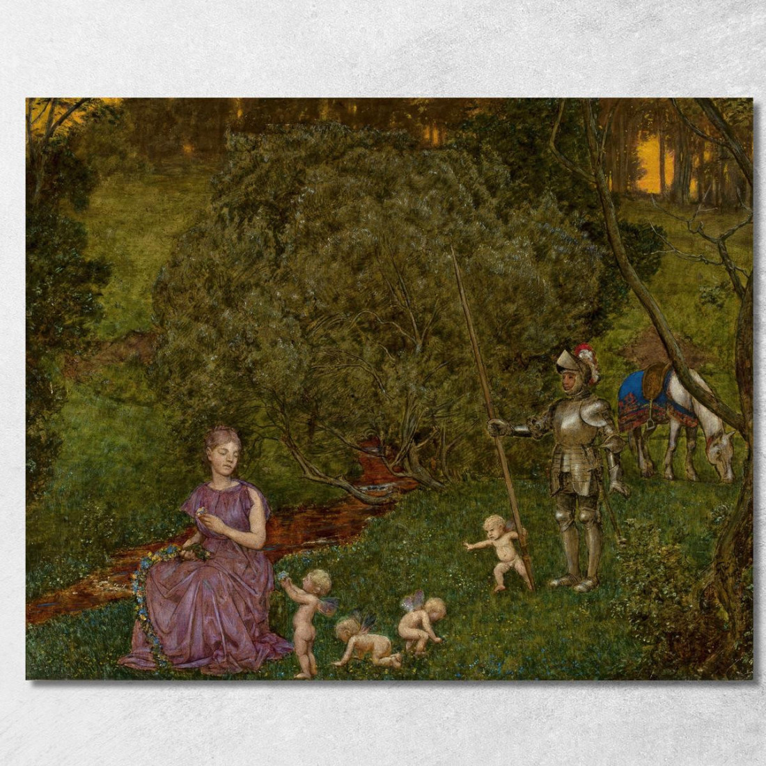 Favola – Cavaliere Hans Thoma hth35 quadro stampato su tela