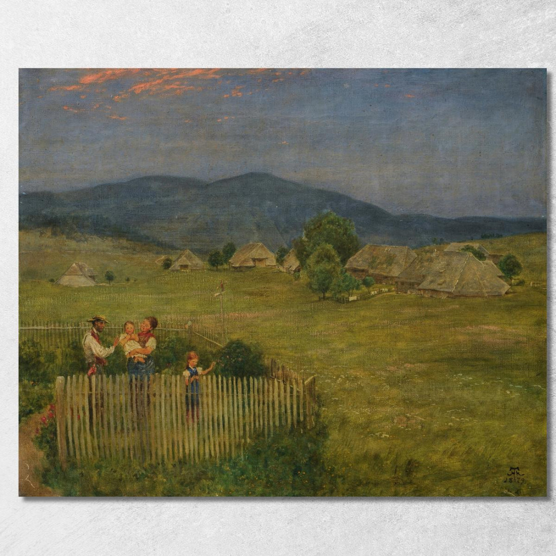 Piccolo Giardino Nella Foresta Nera Hans Thoma hth49 quadro stampato su tela