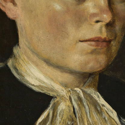 Ritratto Di Agathe Sorella Dell'Artista Hans Thoma hth58 quadro stampato su tela