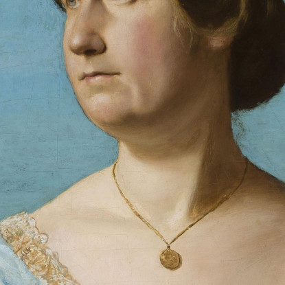 Ritratto Di Ella Blaue Figlia Adottiva Dell'Artista Hans Thoma hth60 quadro stampato su tela