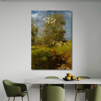 Primavera Hans Thoma hth70 quadro stampato su tela