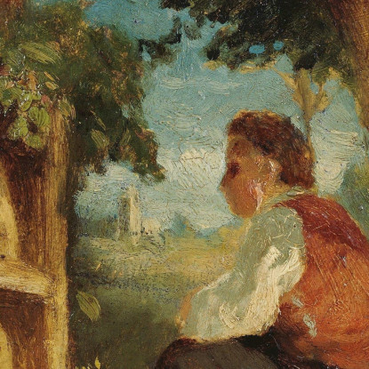 L'Amico Delle Api Hans Thoma hth76 quadro stampato su tela