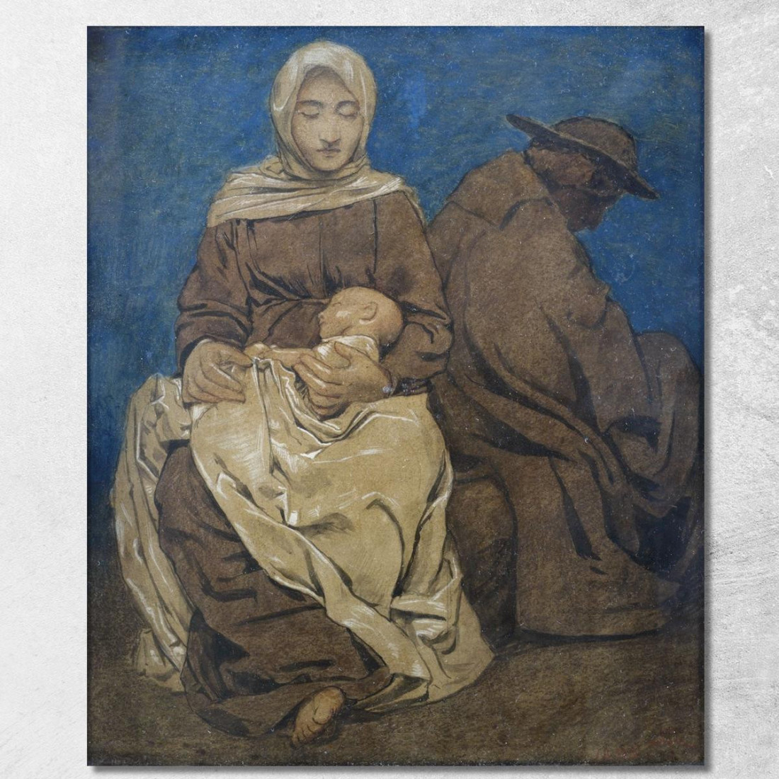 Il Riposo Durante La Fuga In Egitto Hans Thoma hth80 quadro stampato su tela