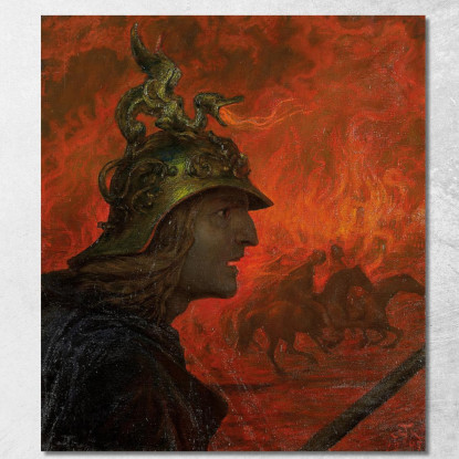 La Guerra Hans Thoma hth82 quadro stampato su tela
