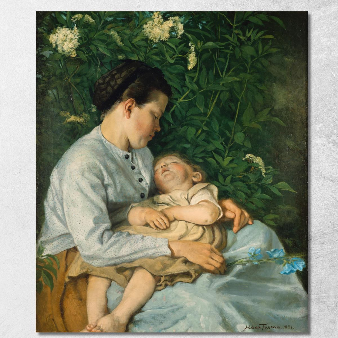 Sotto Il Sambuco Hans Thoma hth85 quadro stampato su tela