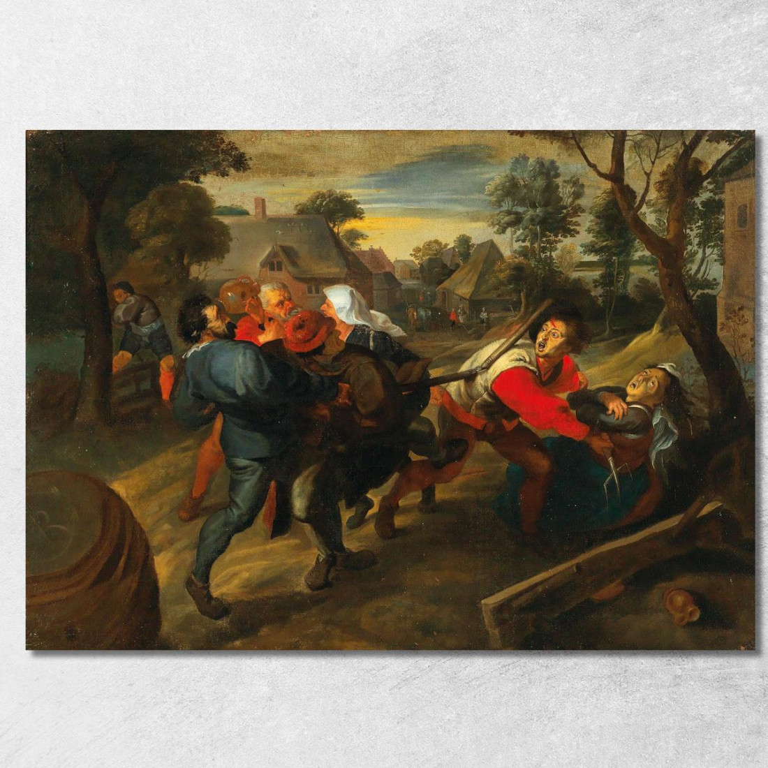 Rissa In Un Villaggio Jan Brueghel the Younger jby7 quadro stampato su tela