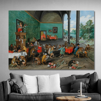Un'Allegoria Della Tulipomania Jan Brueghel the Younger jby12 quadro stampato su tela