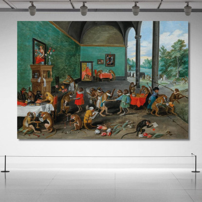 Un'Allegoria Della Tulipomania Jan Brueghel the Younger jby12 quadro stampato su tela