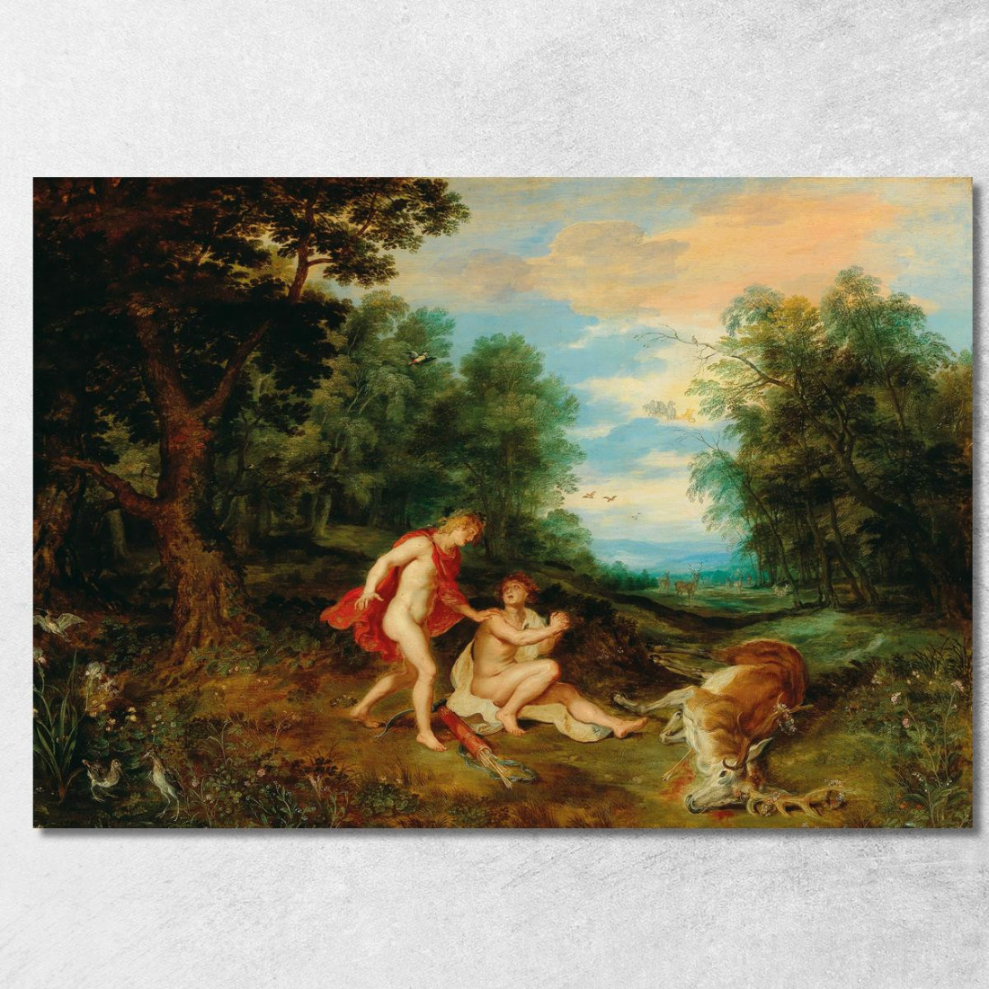 Apollo Che Consola Ciparisso Jan Brueghel the Younger jby16 quadro stampato su tela