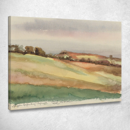 Landschaft Kahlenberg Karl Wiener kwn311 quadro stampato su tela