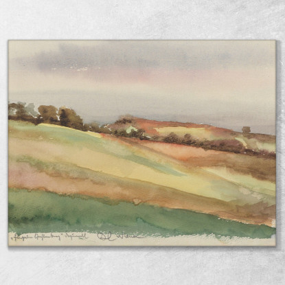 Landschaft Kahlenberg Karl Wiener kwn311 quadro stampato su tela