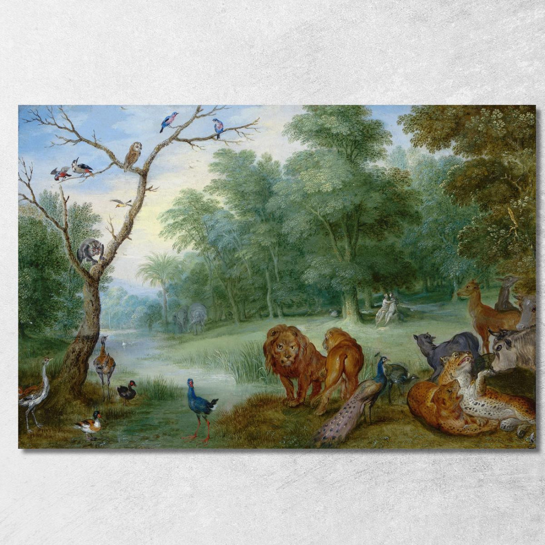 Paradiso Con La Caduta Dell'Uomo Jan Brueghel the Younger jby30 quadro stampato su tela