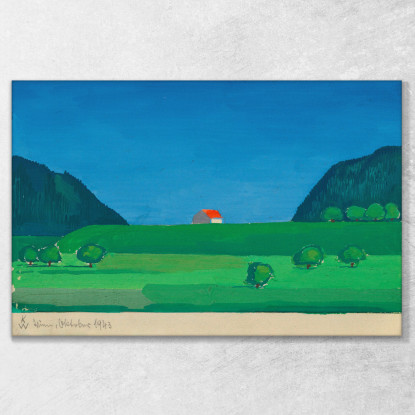 Paesaggio Karl Wiener kwn313 quadro stampato su tela