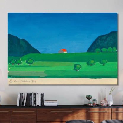 Paesaggio Karl Wiener kwn313 quadro stampato su tela