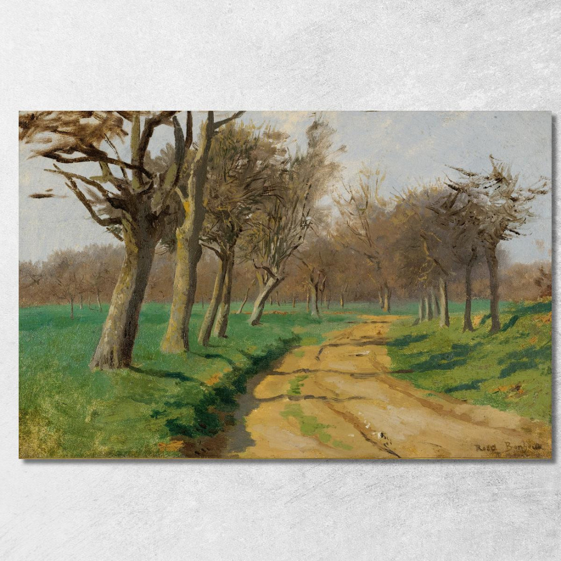 La Plaine Et Les Champs (Le Chemin Tournant À L'Entrée Du Bois) Rosa Bonheur rbn23 quadro stampato su tela