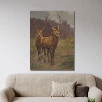 Monarchi Della Foresta Rosa Bonheur rbn31 quadro stampato su tela