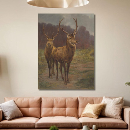 Monarchi Della Foresta Rosa Bonheur rbn31 quadro stampato su tela