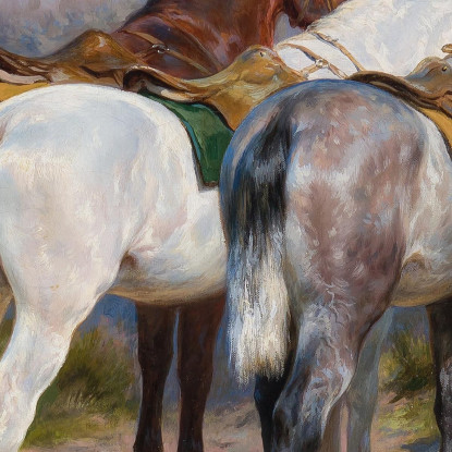 Caccia A Staffetta Rosa Bonheur rbn38 quadro stampato su tela