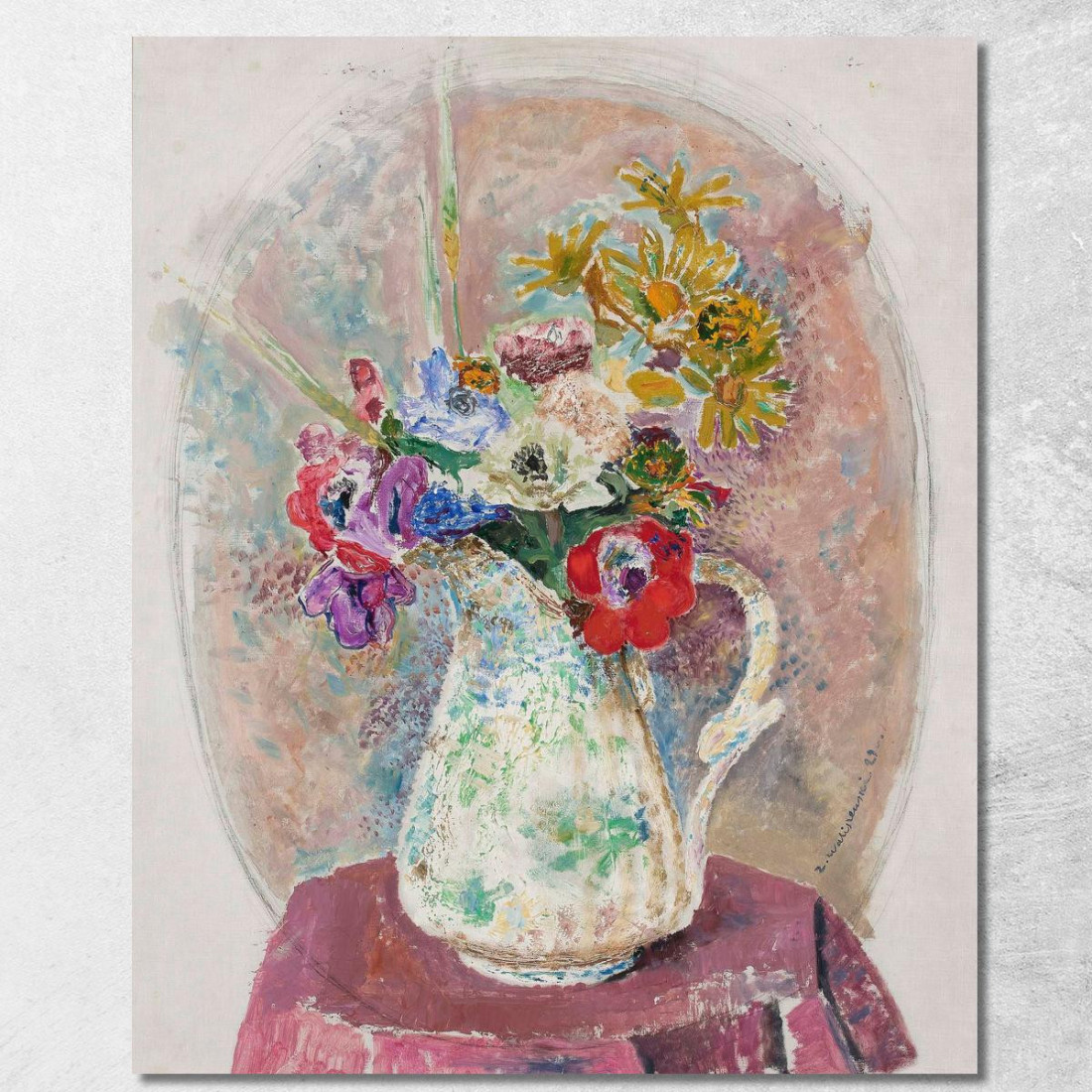Anemoni Zygmunt Waliszewski zwl1 quadro stampato su tela