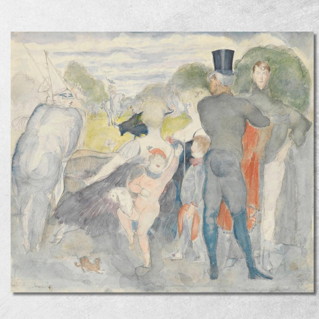 Stand I Con Autoritratto Zygmunt Waliszewski zwl6 quadro stampato su tela