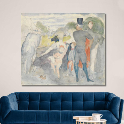 Stand I Con Autoritratto Zygmunt Waliszewski zwl6 quadro stampato su tela