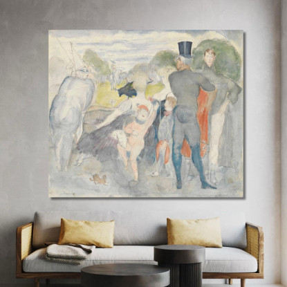 Stand I Con Autoritratto Zygmunt Waliszewski zwl6 quadro stampato su tela