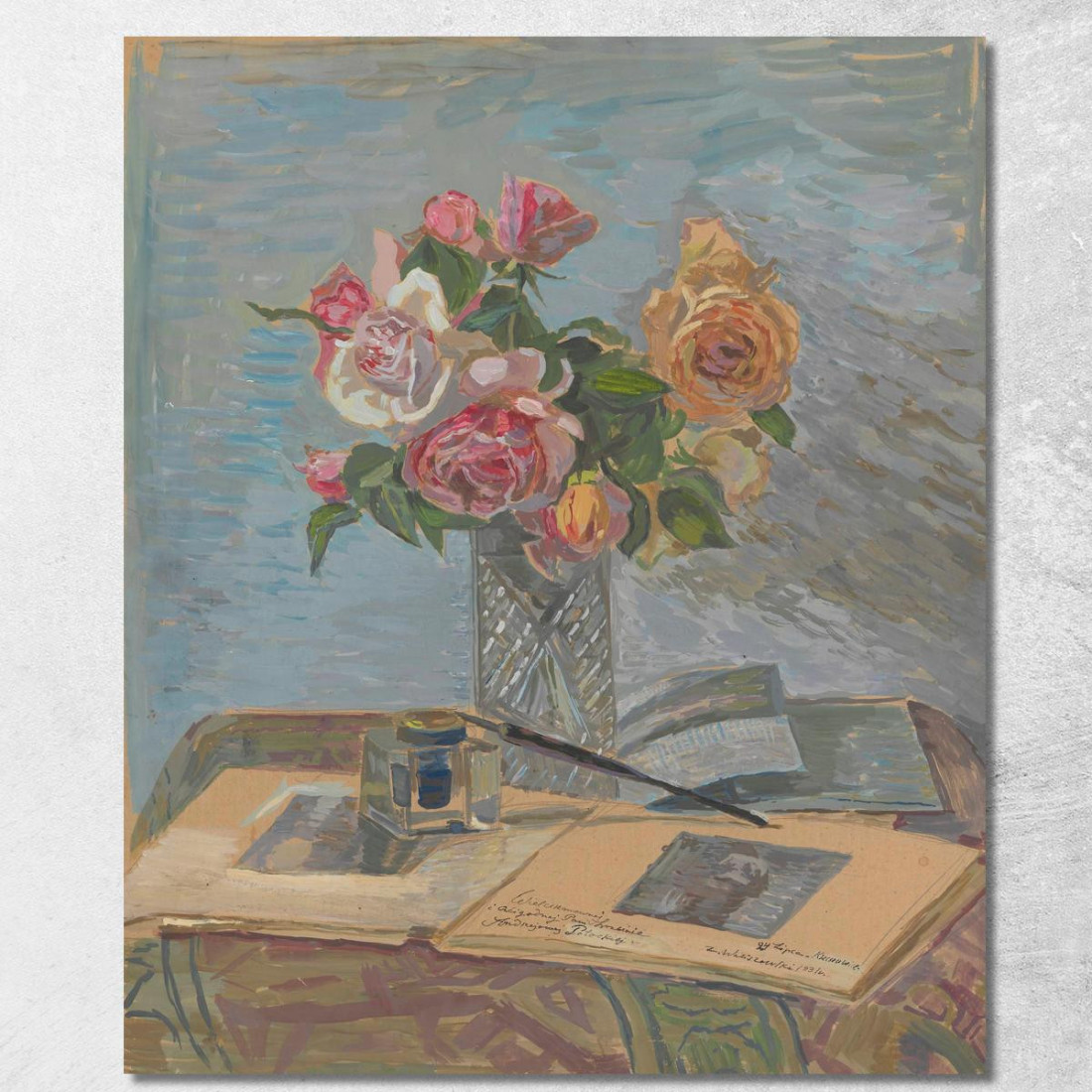 Bouquet Di Rose Zygmunt Waliszewski zwl7 quadro stampato su tela