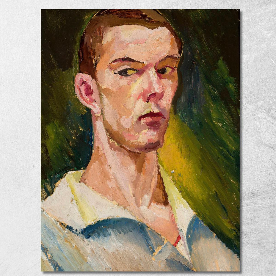 Autoritratto Cubista Zygmunt Waliszewski zwl10 quadro stampato su tela